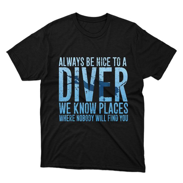 Fan Made Fits Scuba Diving 2 Black Nice T-Shirt