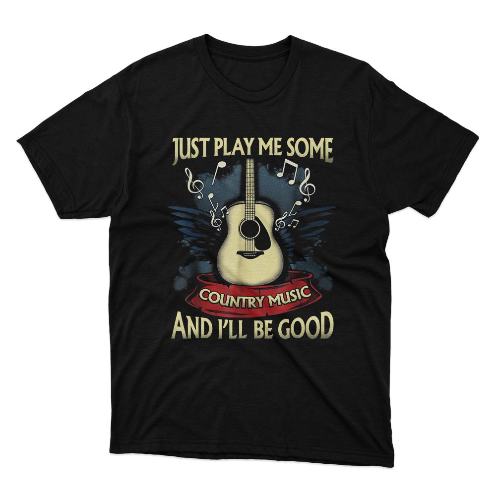 Fan Made Fits Country Music 6 Black Play T-Shirt image 1
