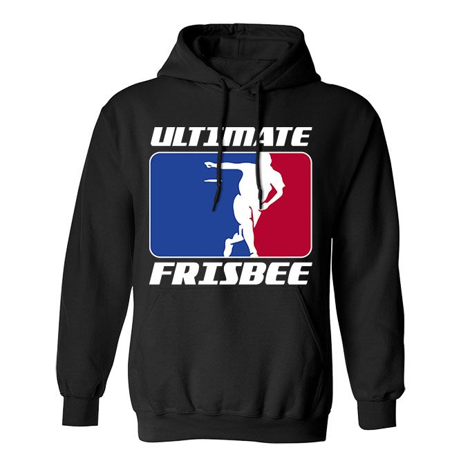 Fan Made Fit Ultimate Frisbee Black Frisbee Hoodie image 1