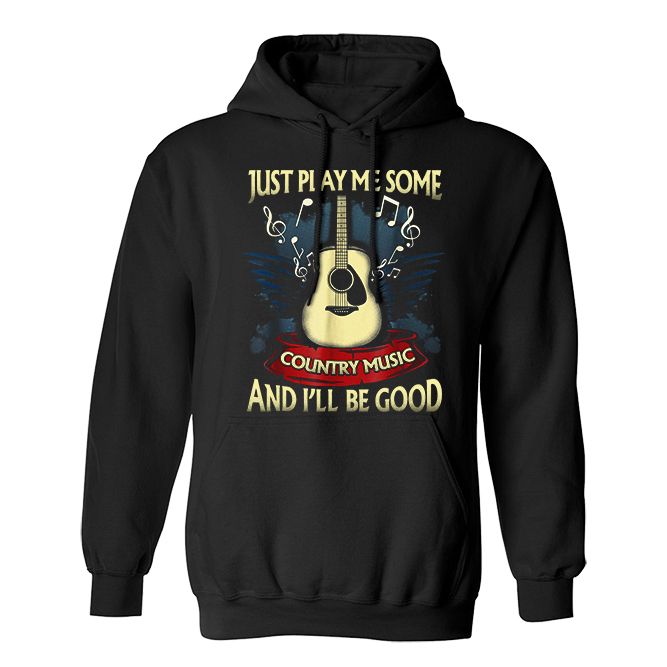 Fan Made Fits Country Music 6 Black Play Hoodie image 1