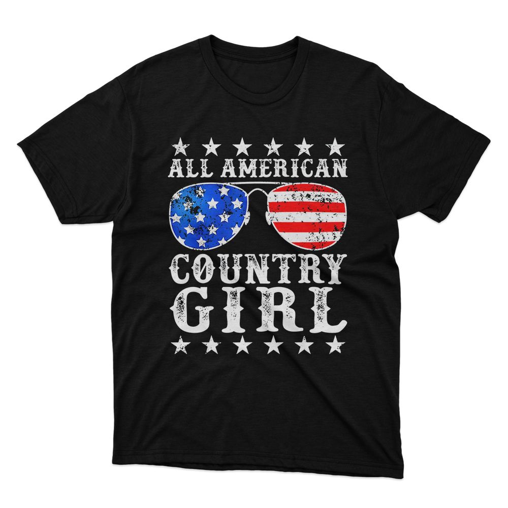Fan Made Fits Country 1 Black Girl T-Shirt image 1