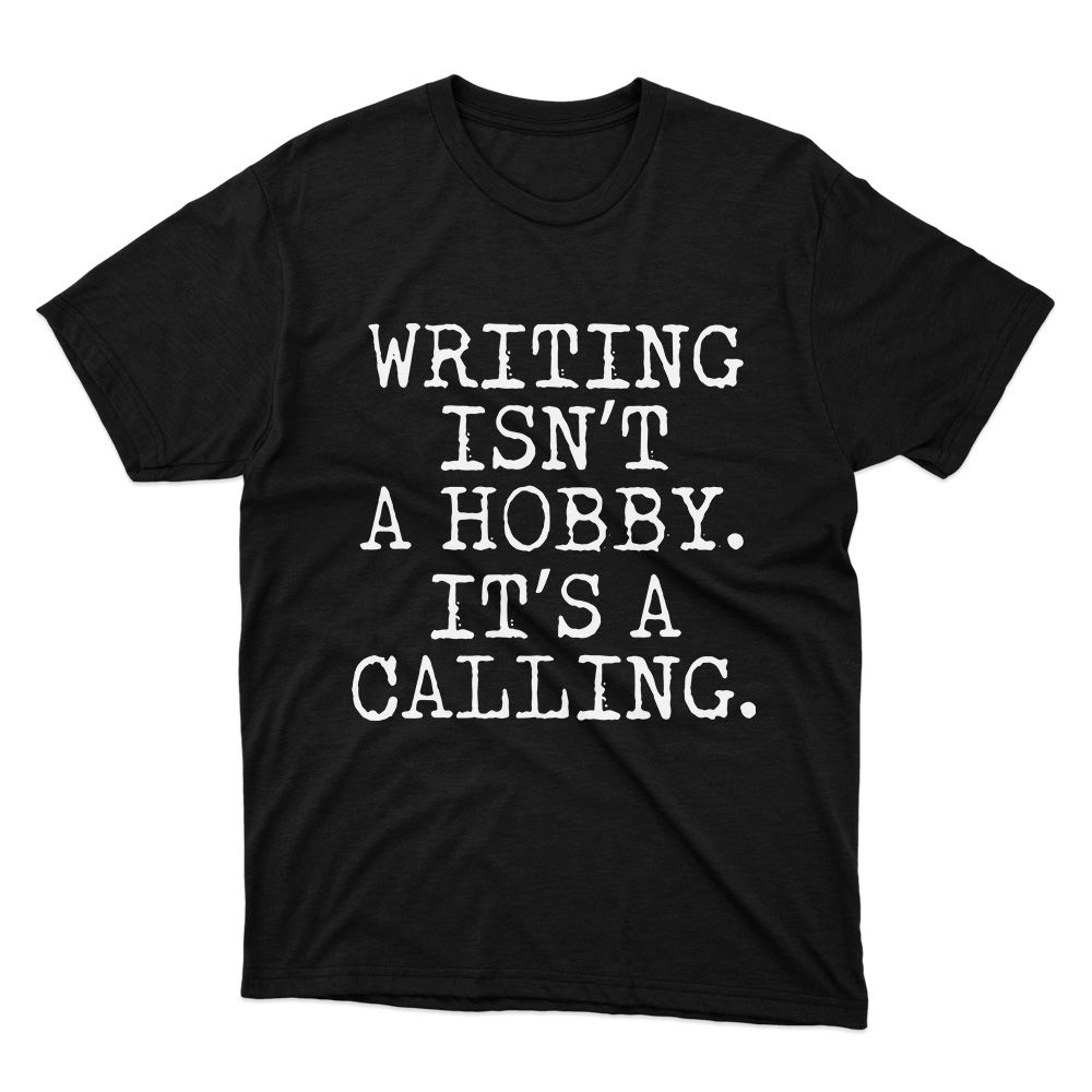 Fan Made Fits Writers Black Hobby T-Shirt image 1