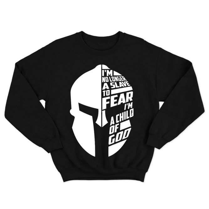 Fan Made Fits Christian Bible 1 Black Fear Sweatshirt image 1