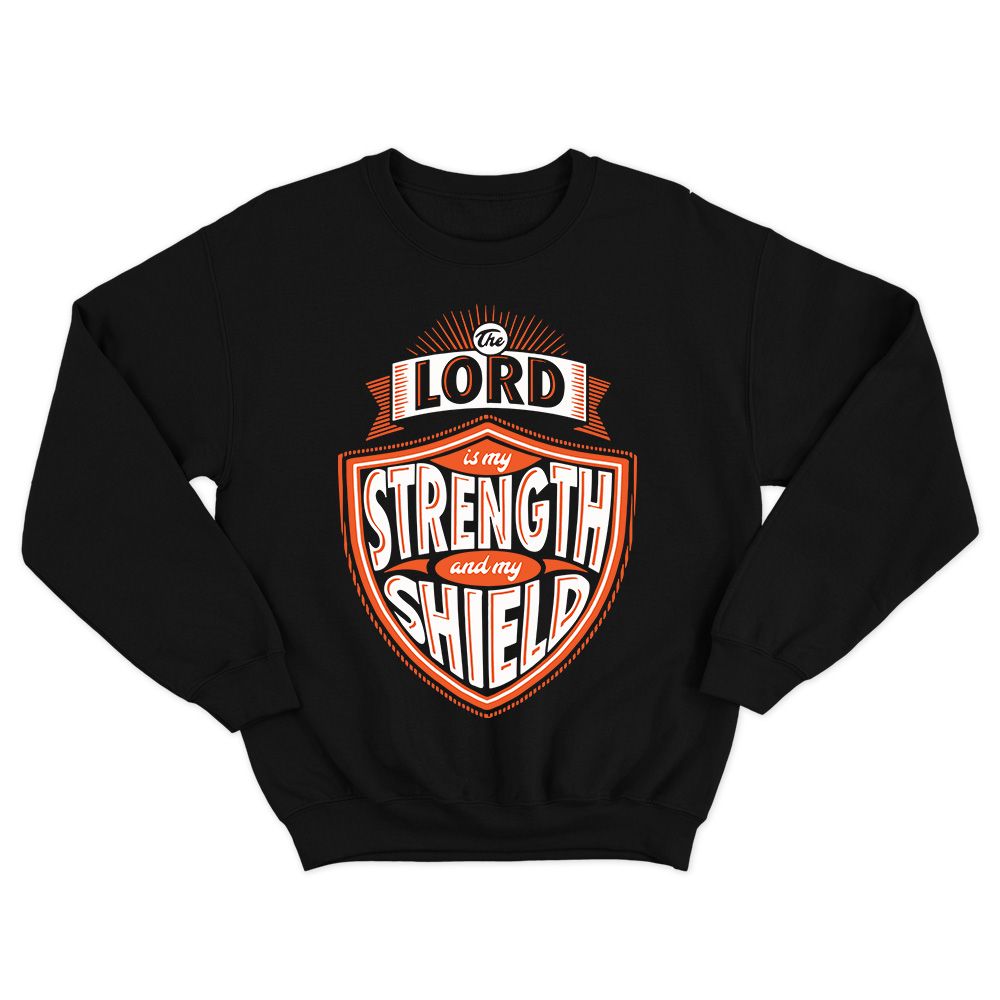 Fan Made Fits Christian Bible 2 Black Shield Sweatshirt image 1