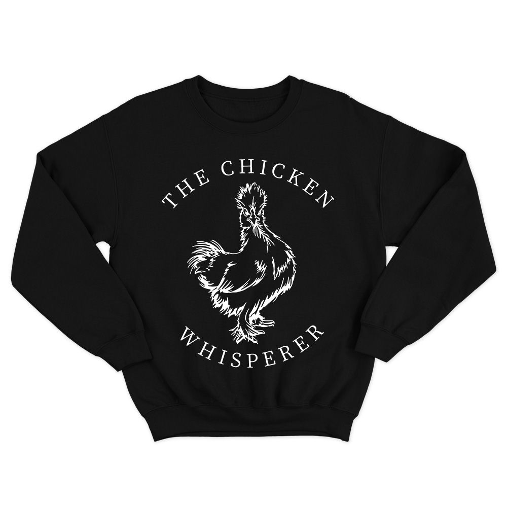 Fan Made Fits Chickens Black Whisperer Sweatshirt image 1