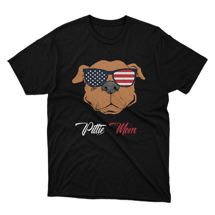 Fan Made Fits Pitbulls 3 Black Mom T-Shirt image 1