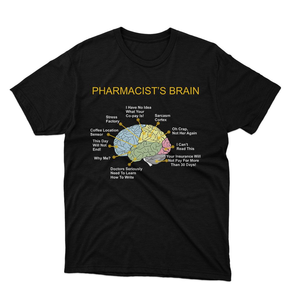 Fan Made Fits Pharmacy Black Brain T-Shirt image 1
