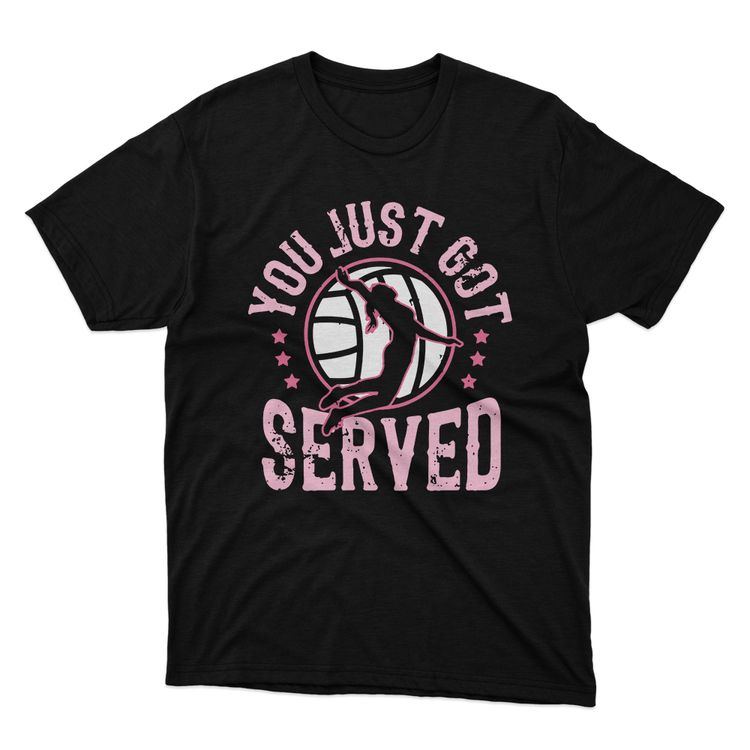 Fan Made Fits Beach Volleyball Black Just T-Shirt image 1