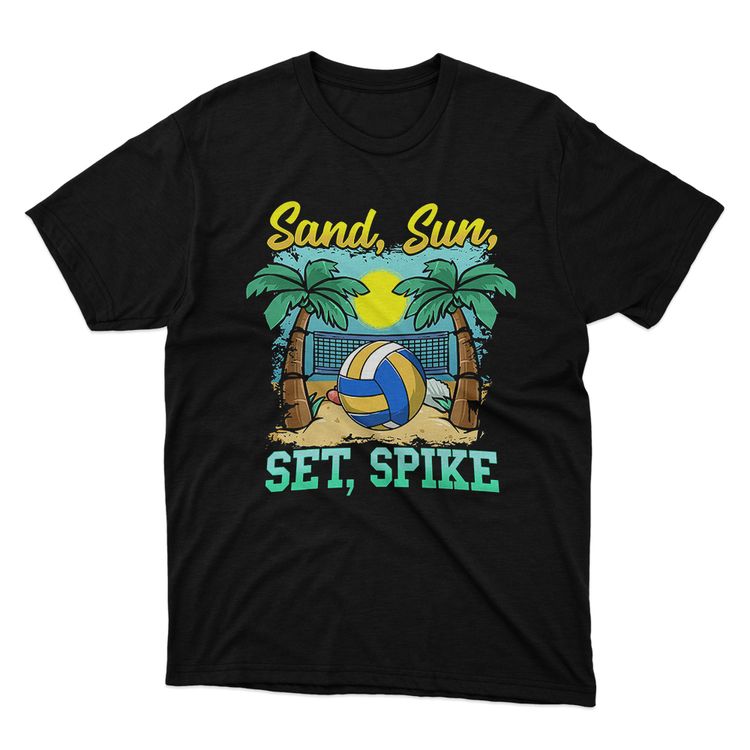 Fan Made Fits Beach Volleyball Black Sand T-Shirt image 1