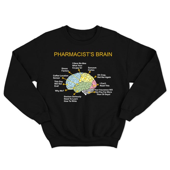 Fan Made Fits Pharmacy Black Brain Sweatshirt image 1