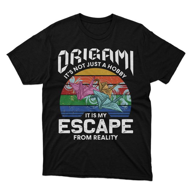 Fan Made Fits Origami Black Escape T-Shirt