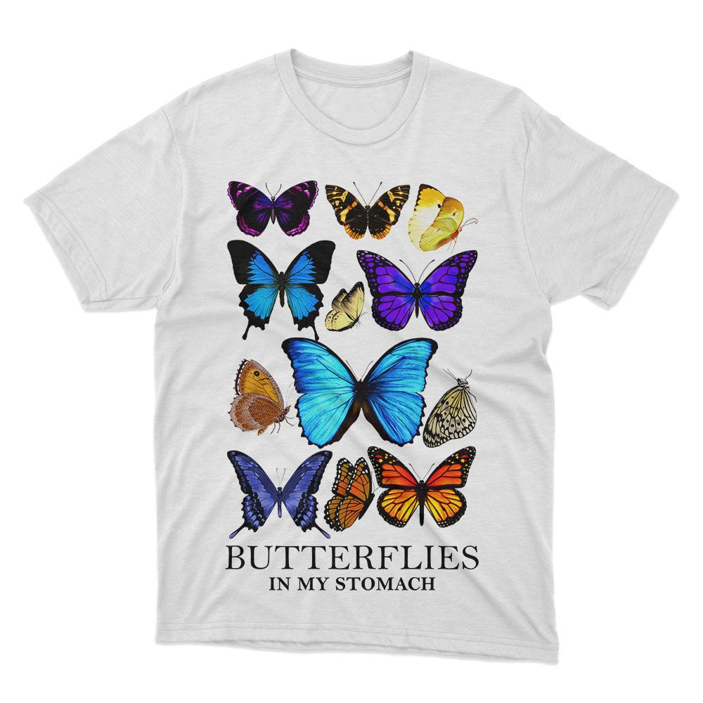 Fan Made Fits Butterflies White Butterflies T-Shirt image 1
