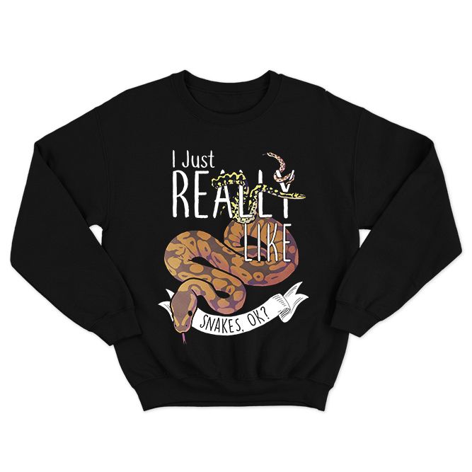 Fan Made Fits Reptiles Black Really Sweatshirt image 1