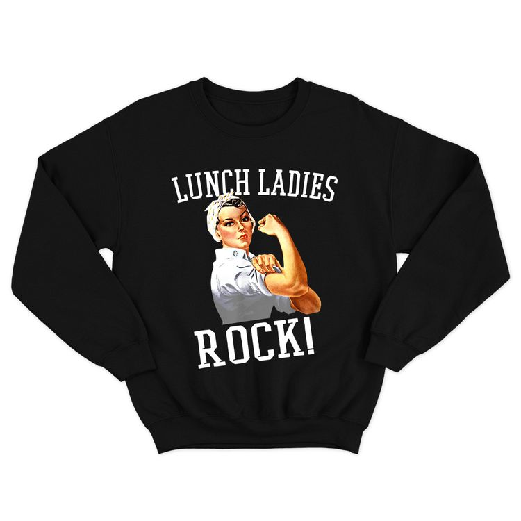 Fan Made Fits Lunch Ladies Black Rock Sweatshirt image 1