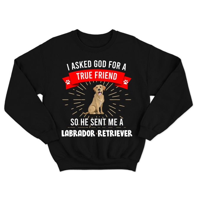 Fan Made Fits Labrador Retrievers Black Friend Sweatshirt image 1