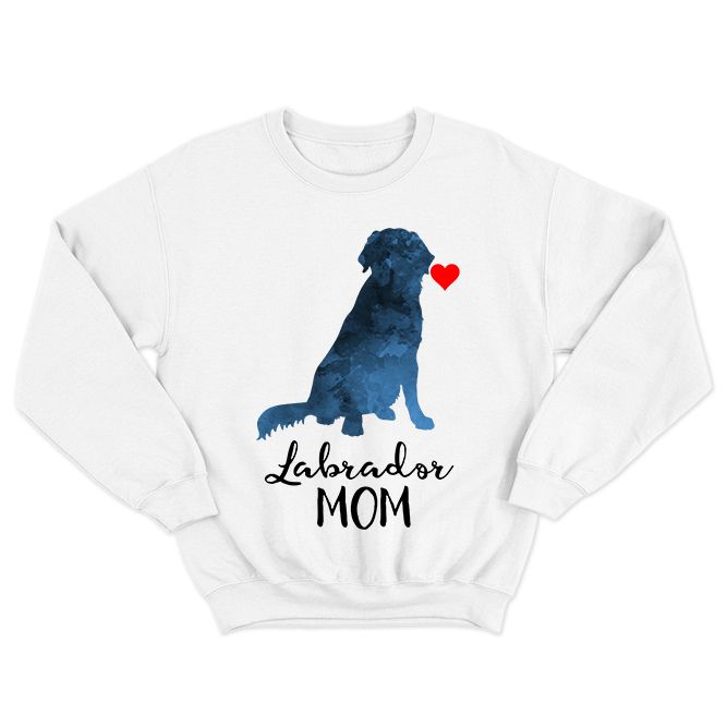 Fan Made Fits Labrador Retrievers White Mom Sweatshirt image 1