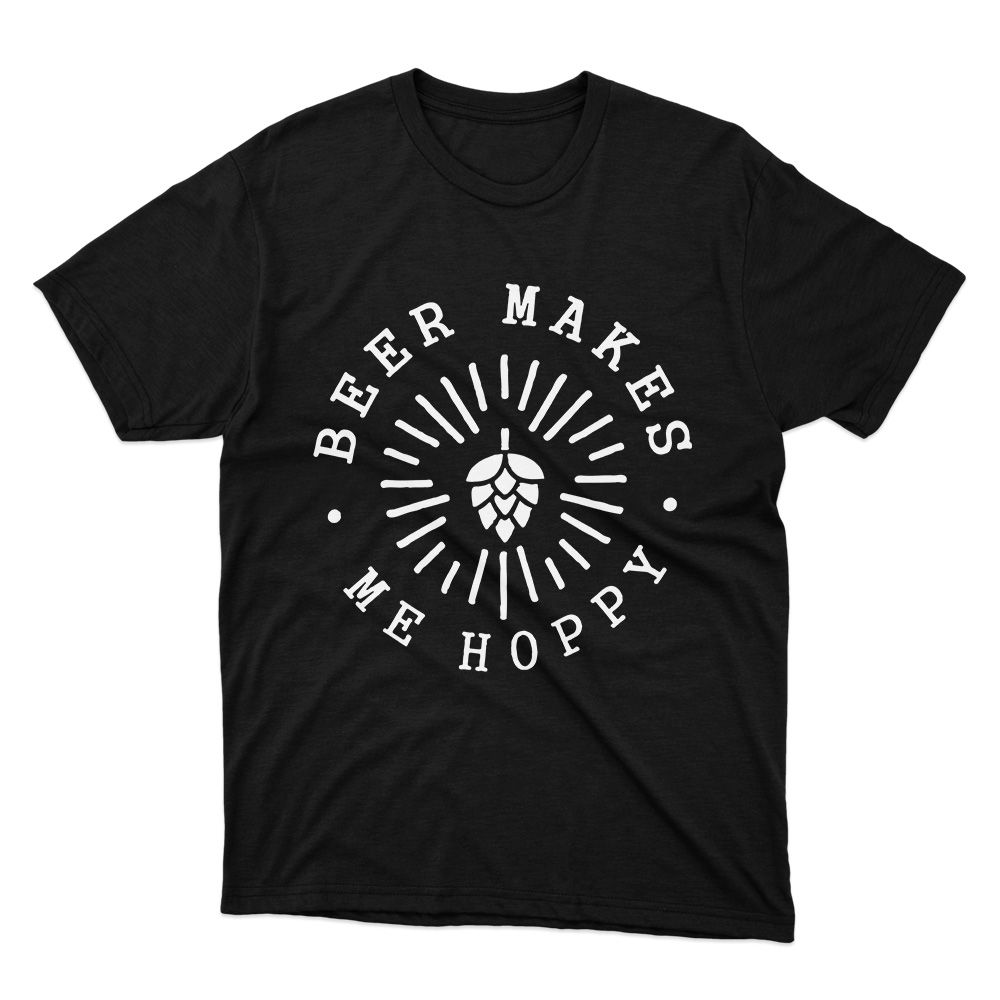 Fan Made Fits Craft Beer Black Hoppy T-Shirt image 1