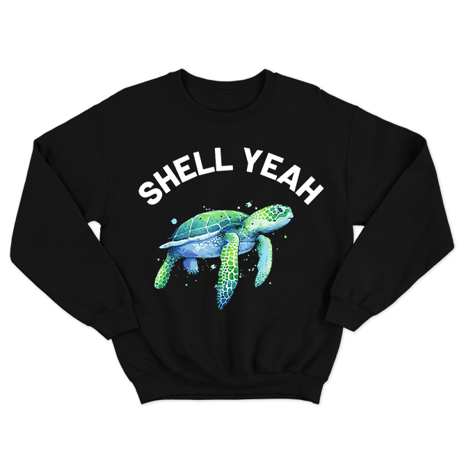 Fan Made Fits Turtles Black Shell Sweatshirt image 1