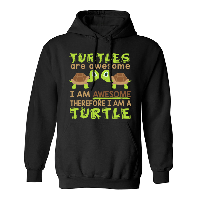Fan Made Fits Turtles Black Awesome Hoodie image 1