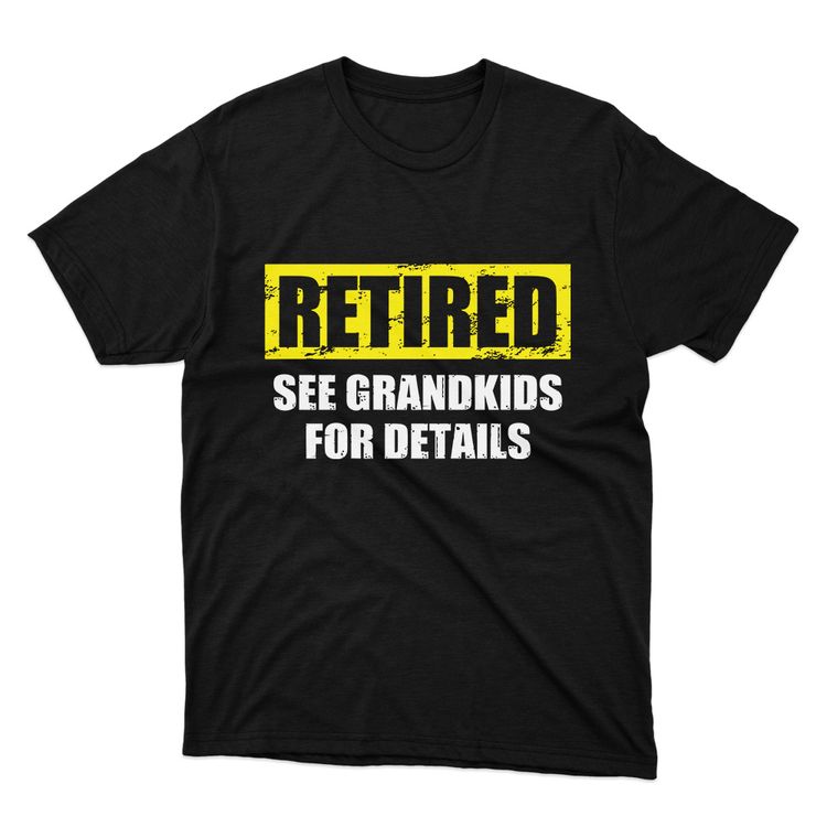 Fan Made Fits Retirement Black Retired T-Shirt image 1