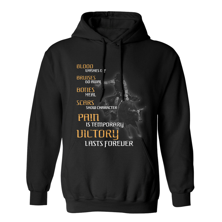Fan Made Fits Bull Riding Black Victory Hoodie image 1