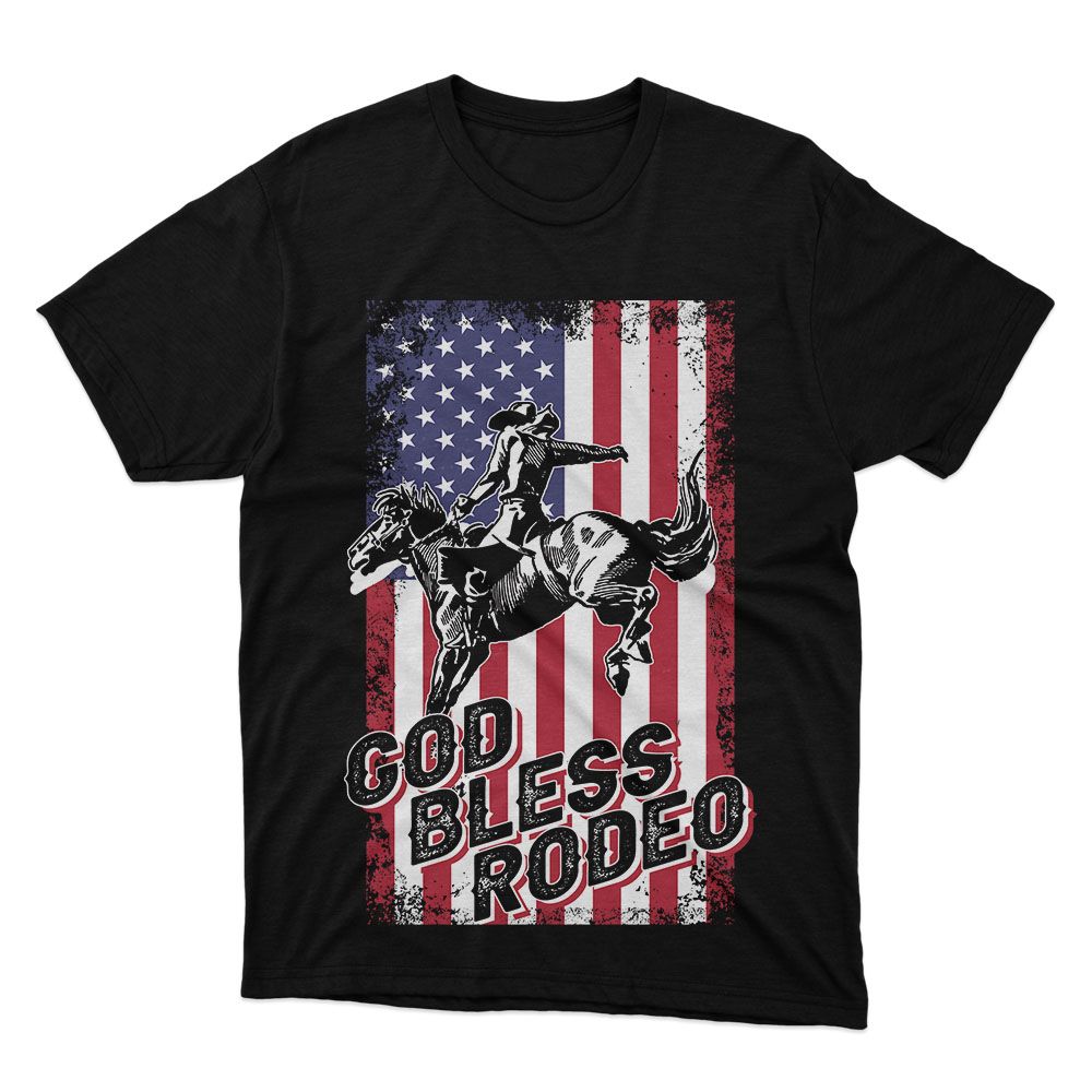 Fan Made Fits Rodeo 3 Black Flag T-Shirt image 1