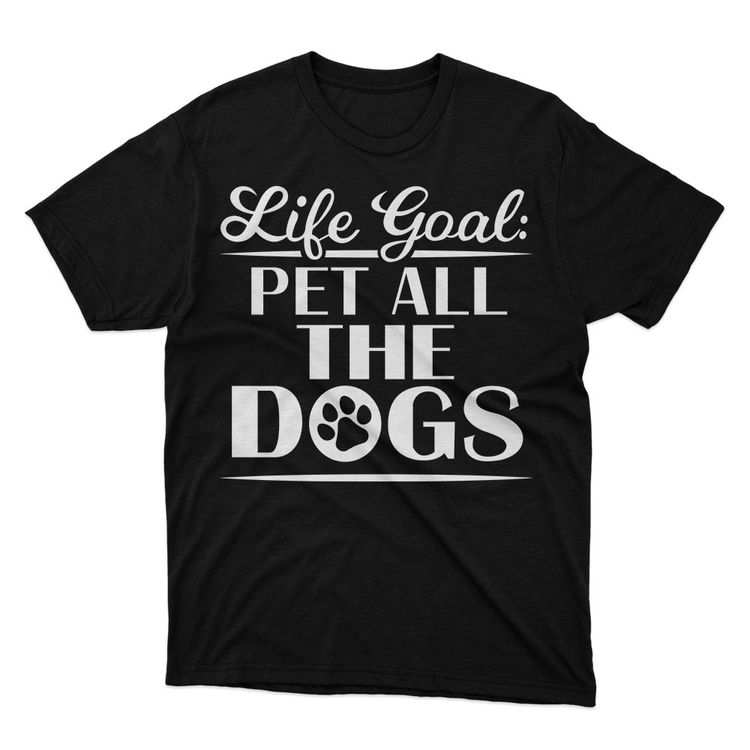 Fan Made Fits Dogs 4 Black Goal T-Shirt image 1