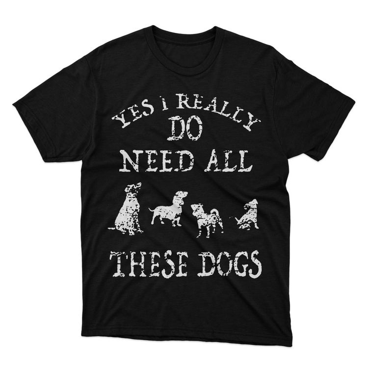 Fan Made Fits Dogs 4 Black Need T-Shirt image 1