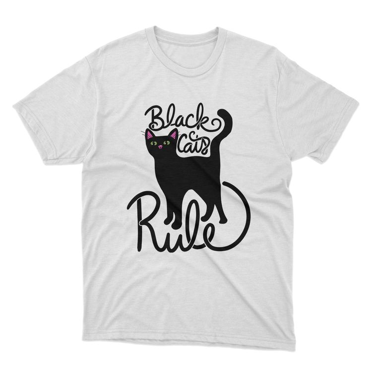 Fan Made Fits Black Cats White Rule T-Shirt image 1