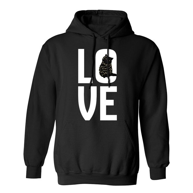 Fan Made Fits Black Cats Black Love Hoodie image 1