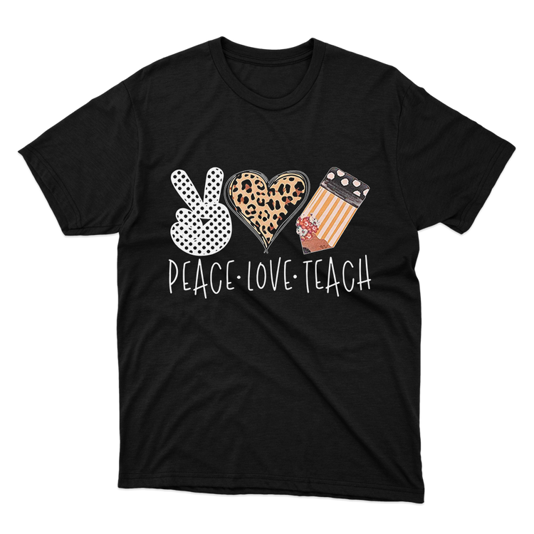 Fan Made Fits Teacher 5 Black Peace T-Shirt image 1