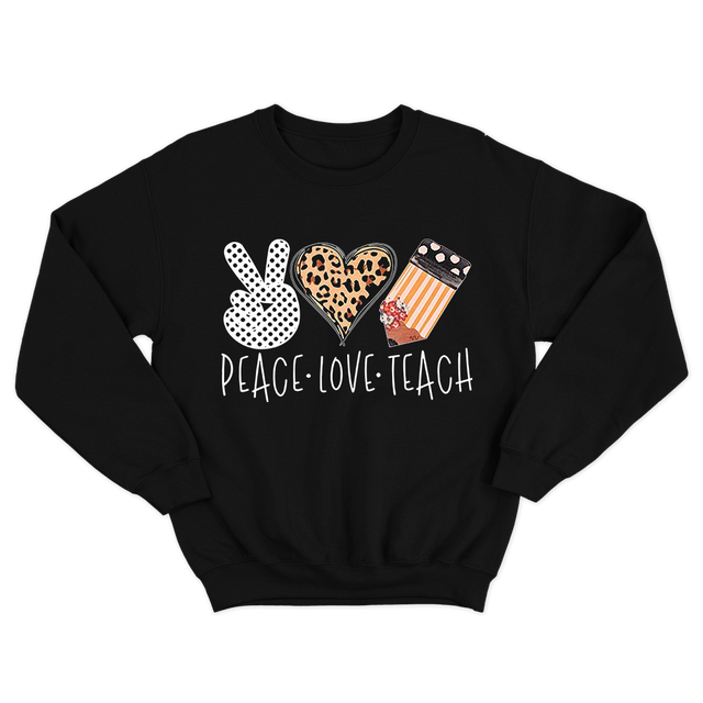 Fan Made Fits Teacher 5 Black Peace Sweatshirt