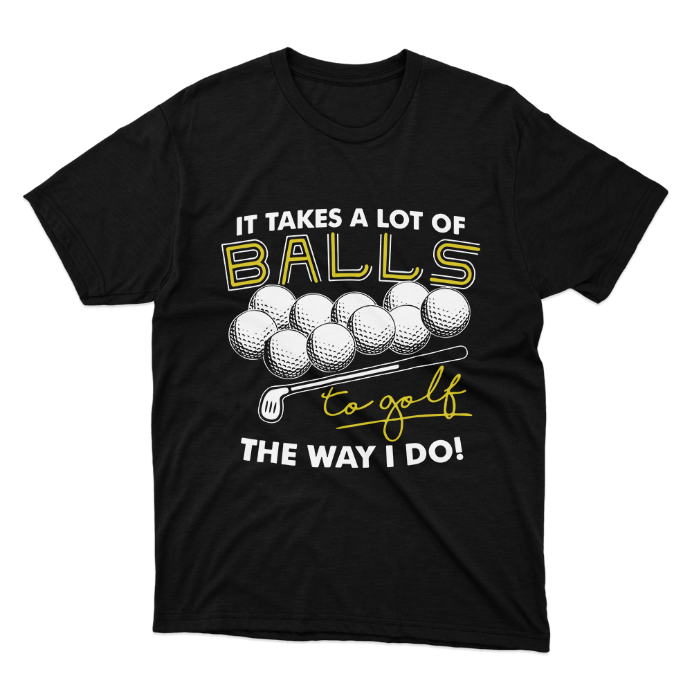 Fan Made Fits Golf 3 Black Balls T-Shirt image 1