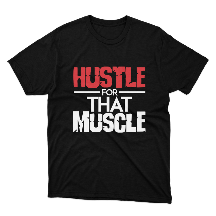Fan Made Fits Bodybuilding Black Hustle T-Shirt image 1