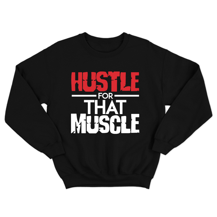 Fan Made Fits Bodybuilding Black Hustle Sweatshirt image 1