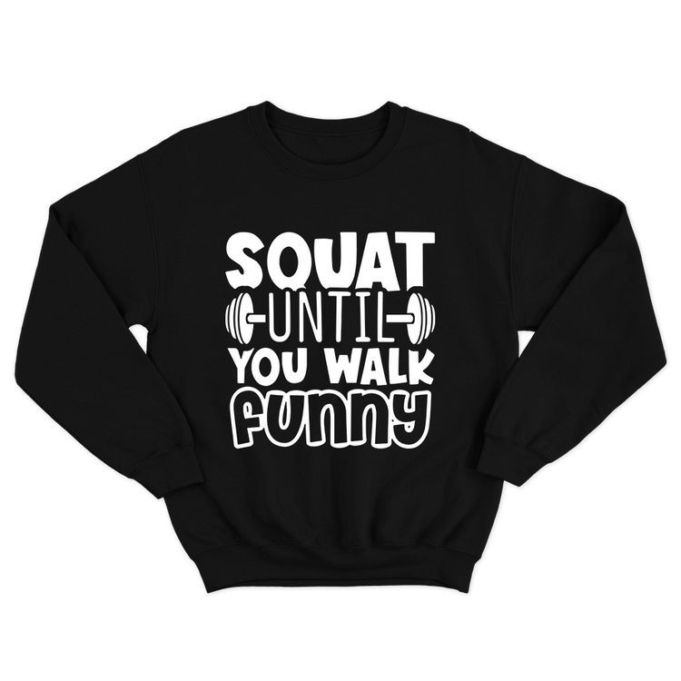 Fan Made Fits Bodybuilding Black Squat Sweatshirt image 1