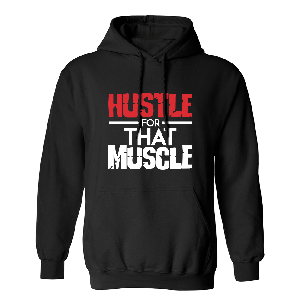 Fan Made Fits Bodybuilding Black Hustle Hoodie image 1