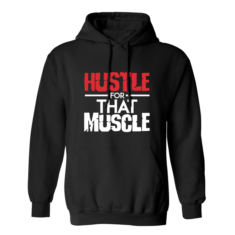 Fan Made Fits Bodybuilding Black Hustle Hoodie image 1