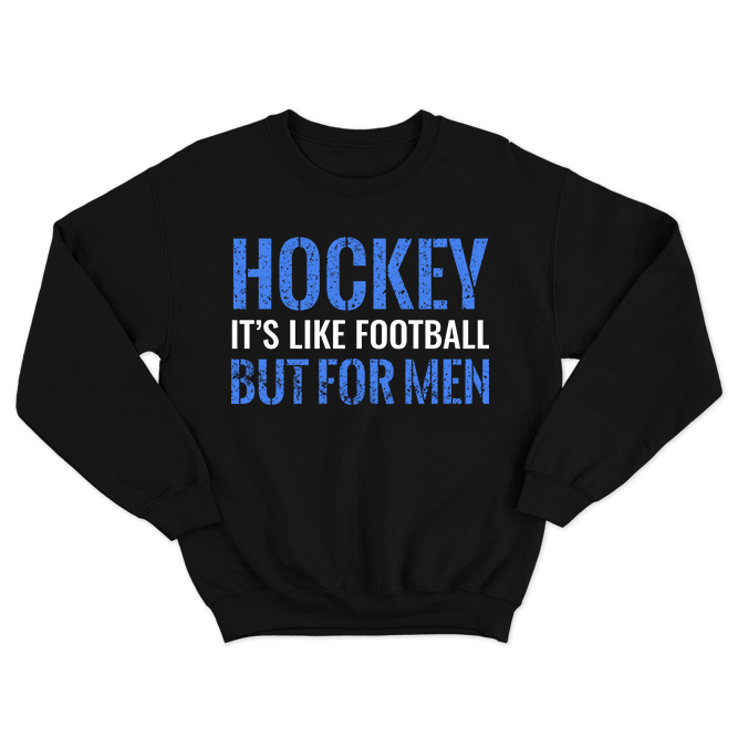 Fan Made Fits Hockey 5b Black Men Sweatshirt image 1