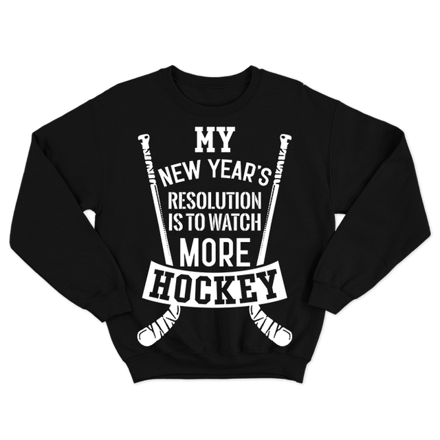 Fan Made Fits Hockey 5b Black Resolution Sweatshirt