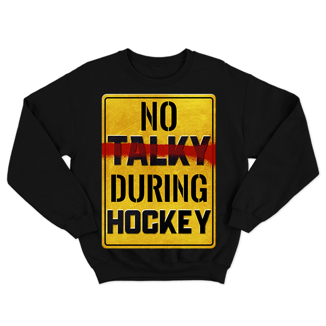 Fan Made Fits Hockey 5b Black Talky Sweatshirt