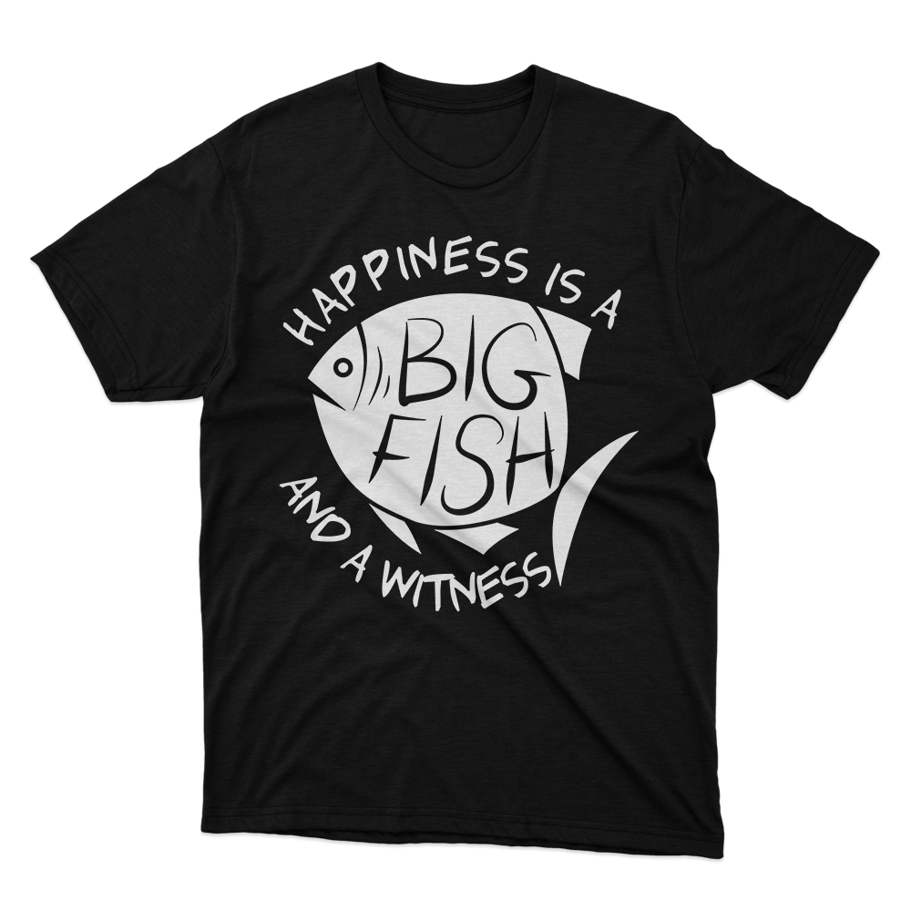 Fan Made Fits Fishing 3 Black Happiness T-Shirt image 1
