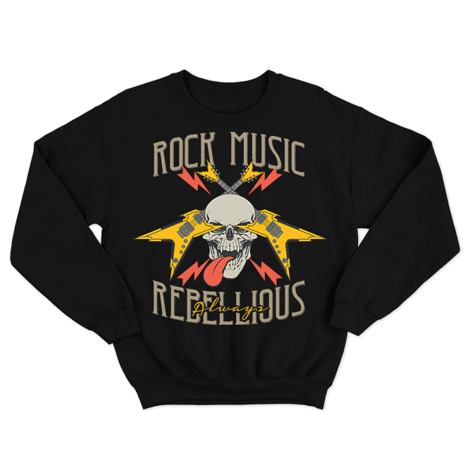 Fan Made Fits Rockmusicgen Black Rebellious Sweatshirt image 1