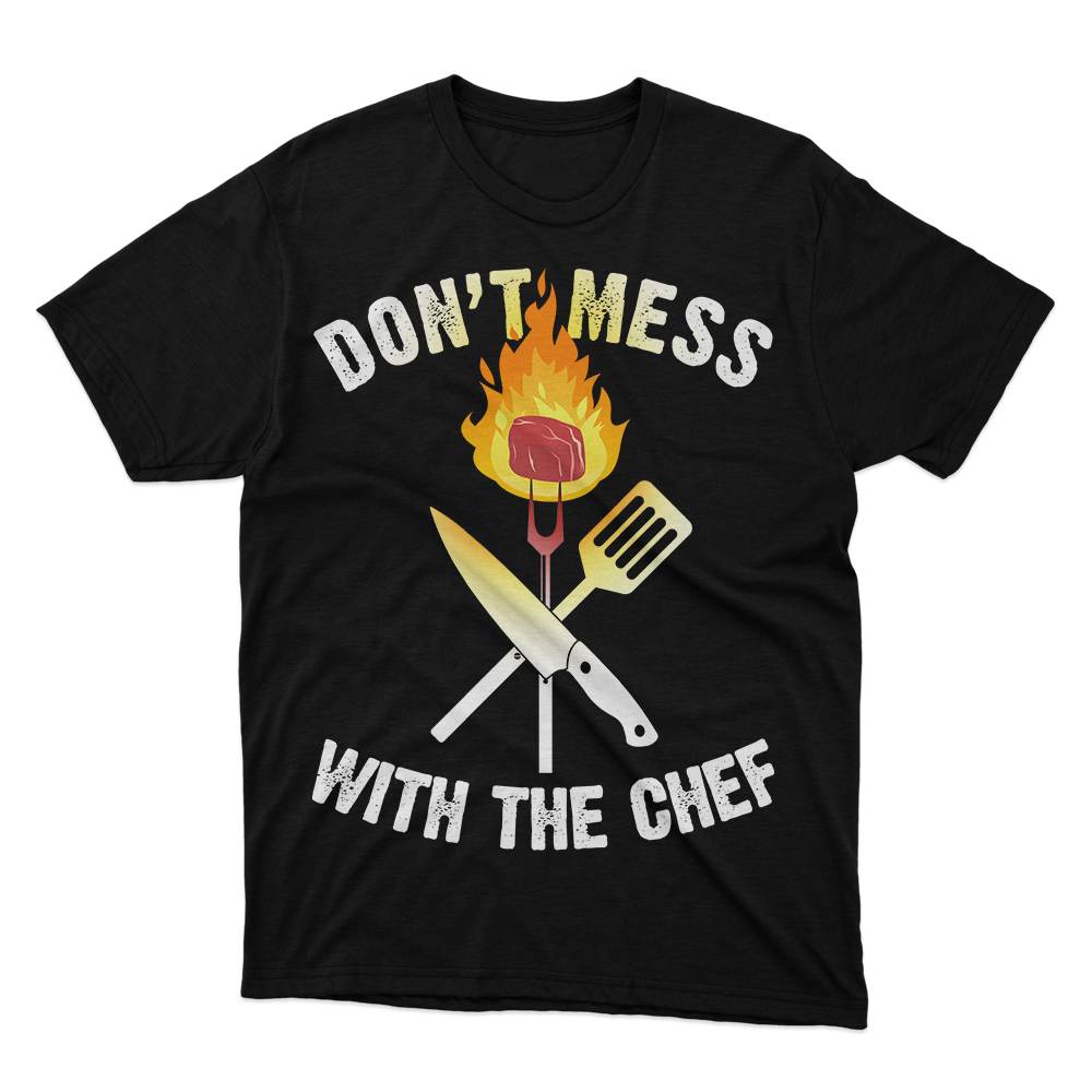 Fan Made Fits Cooking 3 Black Chef T-Shirt image 1