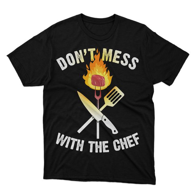 Fan Made Fits Cooking 3 Black Chef T-Shirt