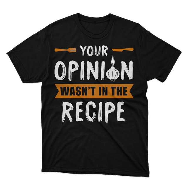 Fan Made Fits Cooking 3 Black Recipe T-Shirt