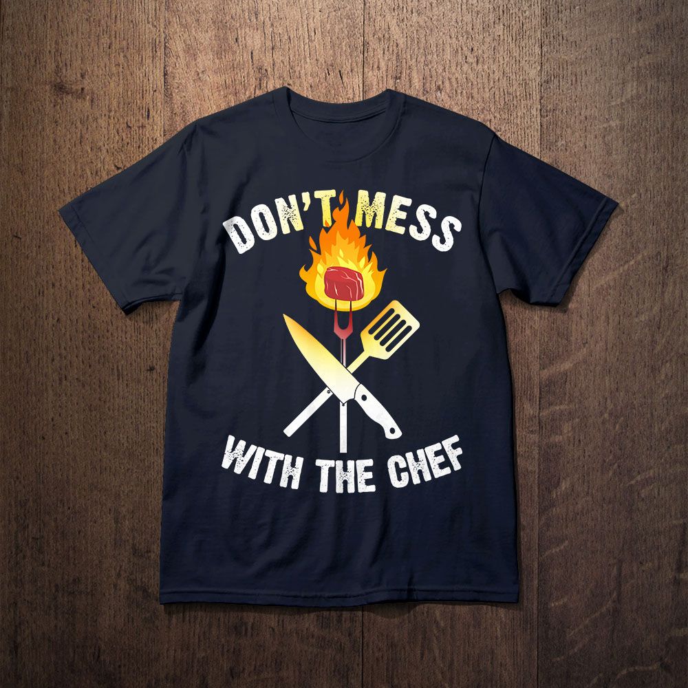 Fan Made Fits Cooking 3 Black Chef T-Shirt NEW image 1