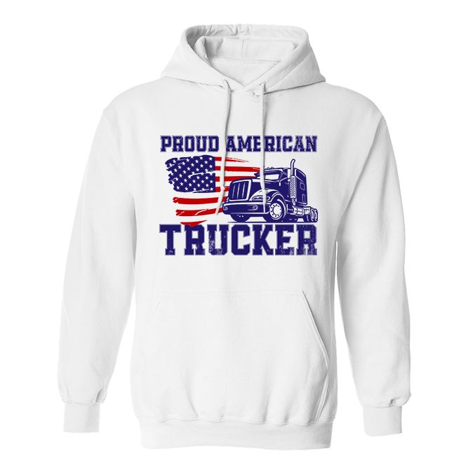 Fan Made Fits Truckers 4 White Proud Hoodie image 1
