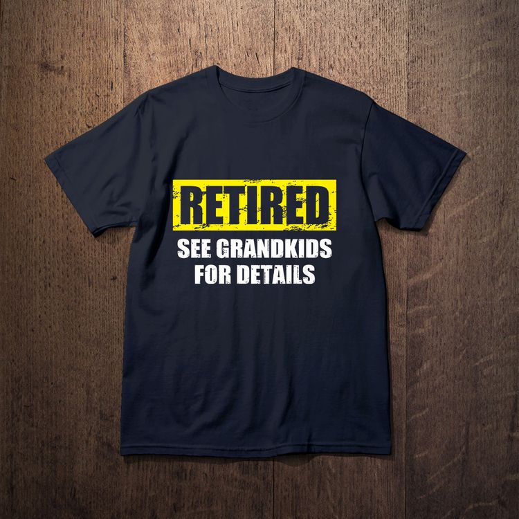 Fan Made Fits Retirement Black Retired T-Shirt New image 1