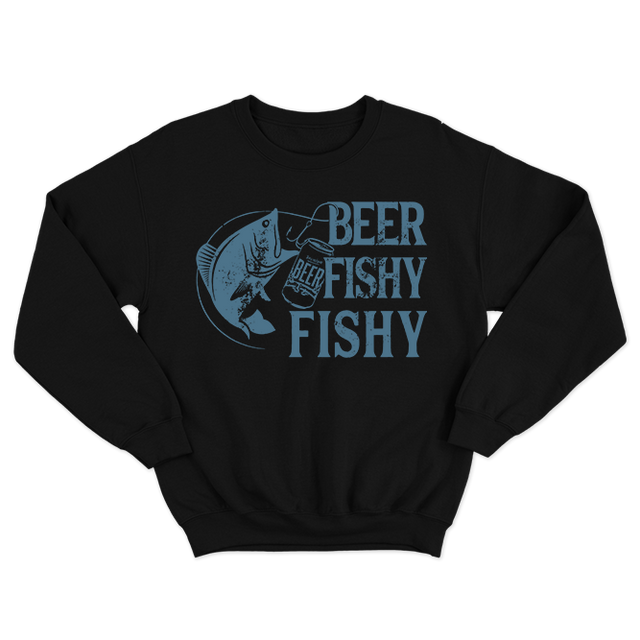 Fan Made Fits Fishing QT Black Beer Sweatshirt